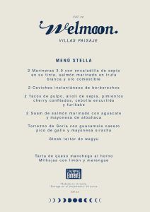 Welmoon Menú Stella